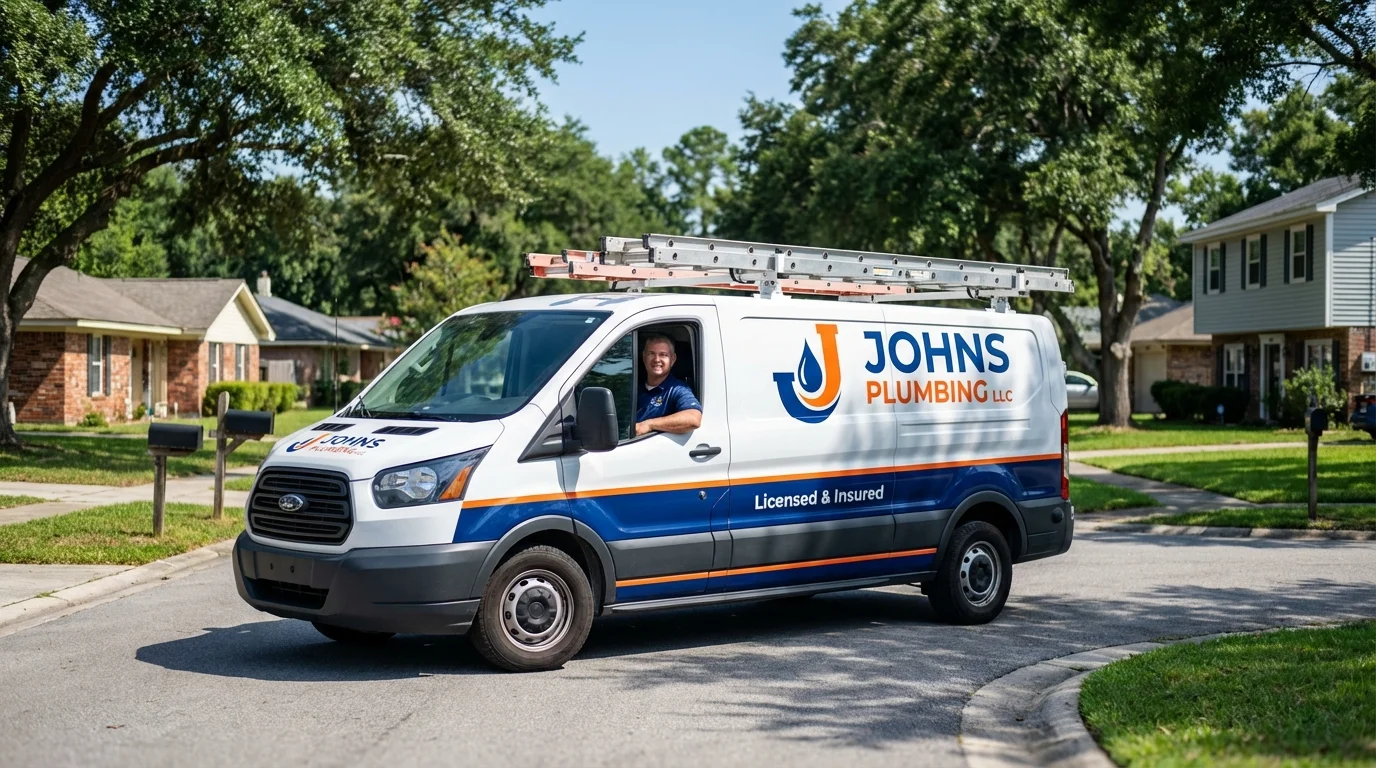 Johns Plumbing LLC service van in Silver City, NM
