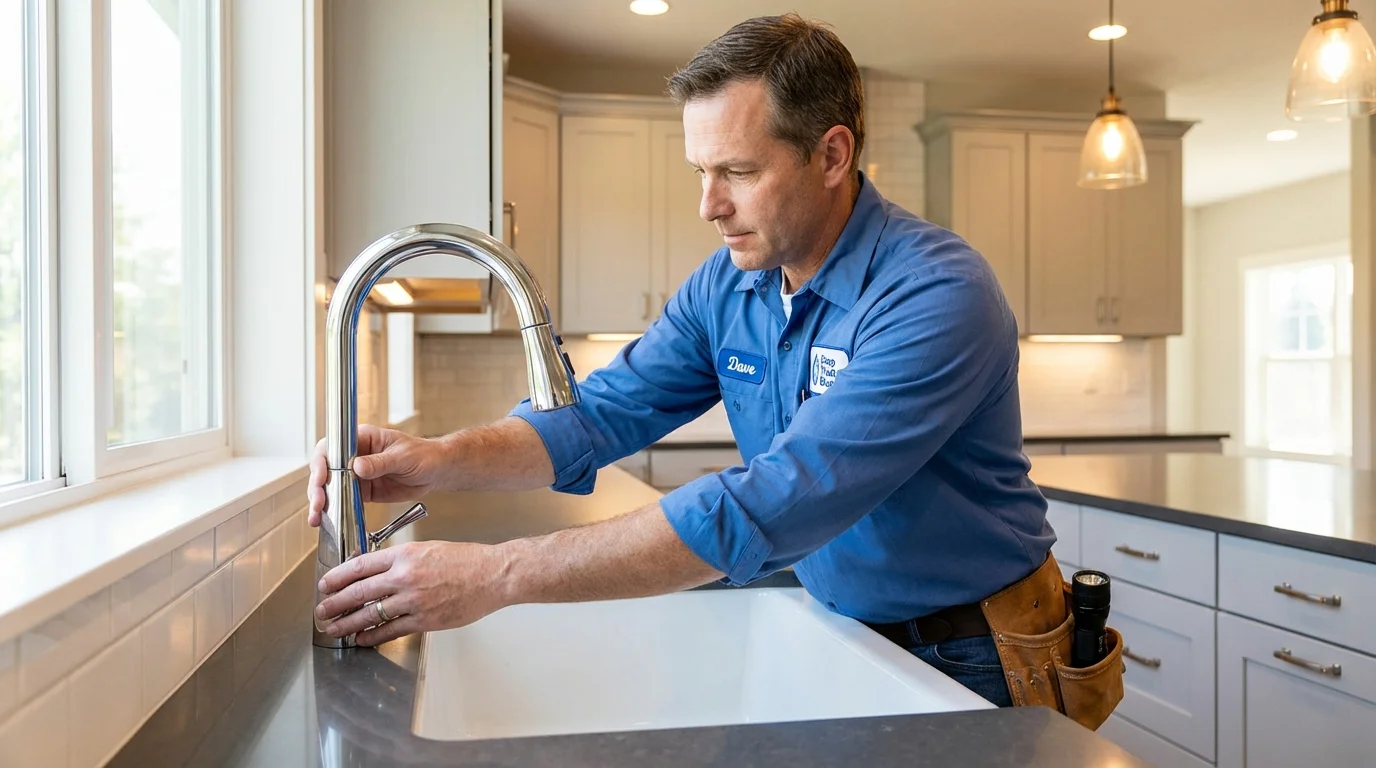 Kitchen faucet installation by Johns Plumbing LLC in Silver City