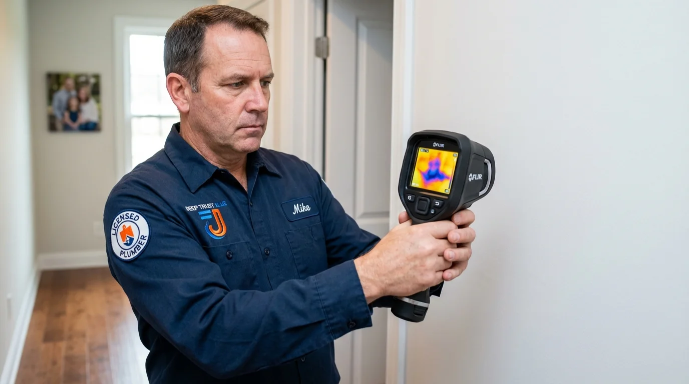 Thermal imaging leak detection by Johns Plumbing LLC in Silver City